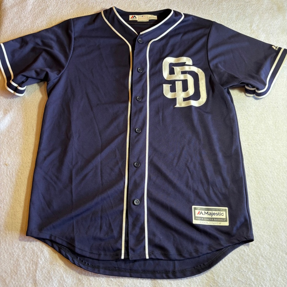 Majestic San Diego Padres Cool Base Norris #3‎ MLB Baseball Jersey Mens M